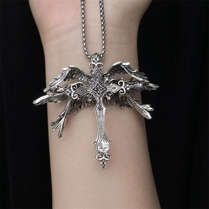 Wholesale Vintage Seraph Cross Necklace